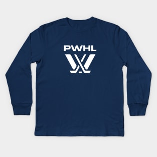 PWHL Main Logo Kids Long Sleeve T-Shirt